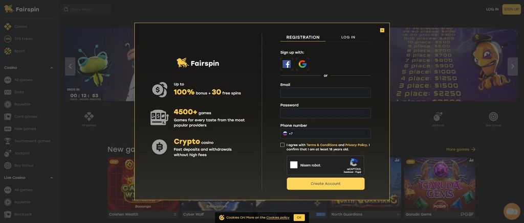 Fairspin Gambling establishment