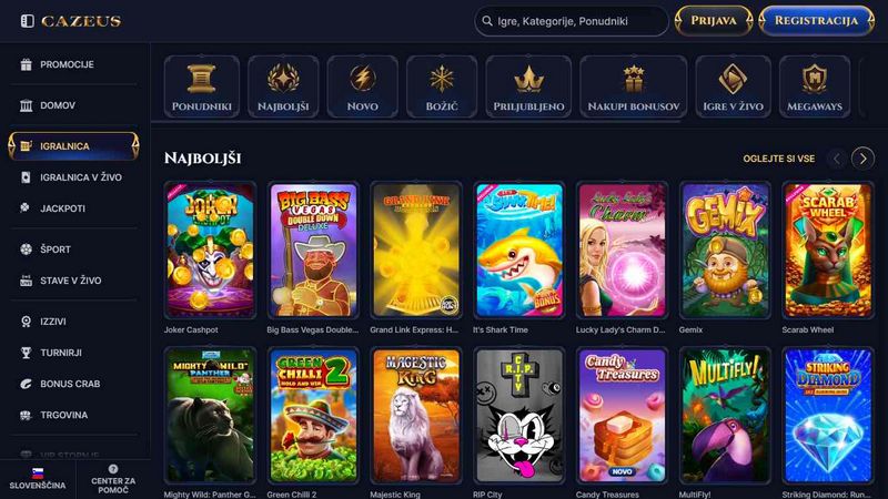Avis sur le site Cazeus Casino